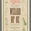 Promotional poster for the stage production The Wizard of Oz featuring Fred A. Stone (as The Scarecrow) and David C. Montgomery (as Mick Chopper) 