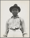 At Hill House, Mississippi. He wears the union button