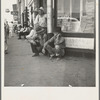 Sallisaw, Sequoyah County, Oklahoma. Oklahoma drought farmers. "Nothing to do." These fellers, said one of them, "are goin' to stay right here till they dry up and die too"