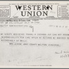 Western Union telegram