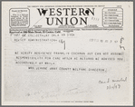 Western Union telegram