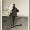 Migrant worker on California highway