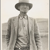 This man is a labor contractor in the pea fields of California. "One-Eye" Charlie gives his views. "I'm making my living off of these people (migrant laborers) so I know the conditions." San Luis Obispo County, California