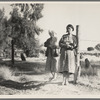 Women in California squatter camp. Kern County
