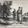 Women in California squatter camp. Kern County