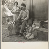 Texas tenant farmer in Marysville, California, migrant camp during the peach season. 1927 made seven thousand dollars in cotton. 1928 broke even. 1929 went in the hole. 1930 still deeper. 1931 lost everything. 1932 hit the road ...