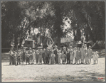 Marysville camp for migrants. Supervised play for the children is part of the child welfare program at the Resettlement Administration camp. California