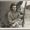 Migrant agricultural worker's family. Seven hungry children. Mother aged thirty-two. Father is a native Californian. Destitute in pea picker's camp, Nipomo, California, because of the failure of the early pea crop. ...