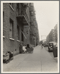 Bronx, New York. Background photo for Hightstown project. Many of the future Hightstown settlers are now living in the Bronx district. This is the street on which Mr. Morris Back and family, certified applicant for resettlement, now live