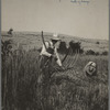 Cradling wheat near Christianburg, Virginia