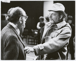 Boris Aronson and Harold Prince during rehearsals for the stage production A Little Night Music