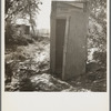 Privy in cotton camp for migratory workers. California