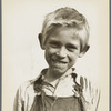 Son of cotton picker living in squatters' camp near Farmersville, California