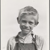 Son of cotton picker living in squatters' camp near Farmersville, California