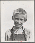 Son of cotton picker living in squatters' camp near Farmersville, California