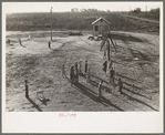 Recreational facilities for the children, Kern migrant camp, California