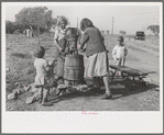 Water supply, American River camp, California, San Joaquin Valley