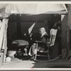 Aged woman from Oklahoma. Kern County migrant camp, California