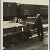 Scene in railroad yard, Sacramento, California. 1936