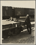 Scene in railroad yard, Sacramento, California. 1936