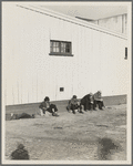 On the sun side of the shed. Transient men, San Francisco, California