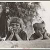 Children of Oklahoma drought refugee in migratory camp in California