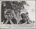Children of Oklahoma drought refugee in migratory camp in California
