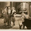 Diane Ellis, Herman Mankiewicz, Nancy Carroll and Frederic March during production of the motion picture Laughter