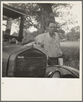 Oklahoma migrant, Texas. An example of how they fall between the relief agencies. The father, aged thirty-five, is an intelligent fellow, a painter by trade. Advanced tuberculosis, victim of an occupational disease. ...