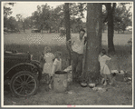 Impoverished family on the road in Texas. 1936