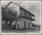 Type of house on the American-Mexican border. Rio Grande Valley, near Rio Grande City, Texas