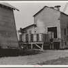 Cotton bales on gin platform. Robstown, Texas
