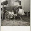 Migrant family's car near Brownsville, Texas