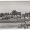 Migrant winter camp on outskirts of Sacramento, California. Eighty families, build their own shacks, pay one dollar and twenty-five cents a month ground rent which includes water. One half-mile from American River camp