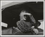 Eighty year old woman living in squatters' camp on the outskirts of Bakersfield, California. "If you lose your pluck you lose the most there is in you - all you've got to live with"