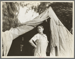Migratory woman, Greek, living in a cotton camp near Exeter, California
