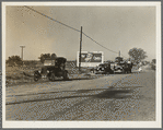 Three carloads of Mexicans headed for the Imperial Valley to harvest peas. Near Bakersfield, California