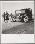 Drought refugee family from McAlester, Oklahoma. Arrived in California October 1936 to join the cotton harvest. Near Tulare, California