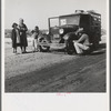 Drought refugee family from McAlester, Oklahoma. Arrived in California October 1936 to join the cotton harvest. Near Tulare, California