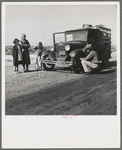 Drought refugee family from McAlester, Oklahoma. Arrived in California October 1936 to join the cotton harvest. Near Tulare, California