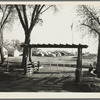 Entrance and view of Kern migrant camp. California