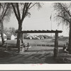 Entrance and view of Kern migrant camp. California