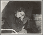 Daughter of migrant Tennessee coal miner. Living in American River camp near Sacramento, California