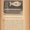 Faire nager sur l'eau un poisson en papier