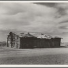 Housing typical of that afforded Mexican field workers of the Imperial Valley. These people are not migrants, but live on the edge of the ranches and work in peas and melons