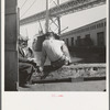 Longshoremen's lunch hour. San Francisco waterfront, California