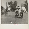 Recreation in a migratory agricultural workers' camp near Holtville, California