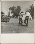 Recreation in a migratory agricultural workers' camp near Holtville, California