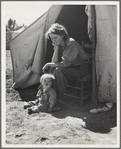 Eighteen year-old mother from Oklahoma, now a California migrant