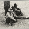 Waiting for the semi-monthly relief checks at Calipatria, California